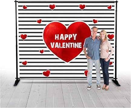 Amazon Com Valentine S Day Horizontal Stripes Photo Backdrop
