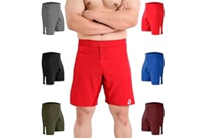 2BOLD MMA Shorts Men’s BJJ, Grappling, JIU-Jitsu, NO-GI Cross Training Muay Thai, Boxing, Gym Trunks