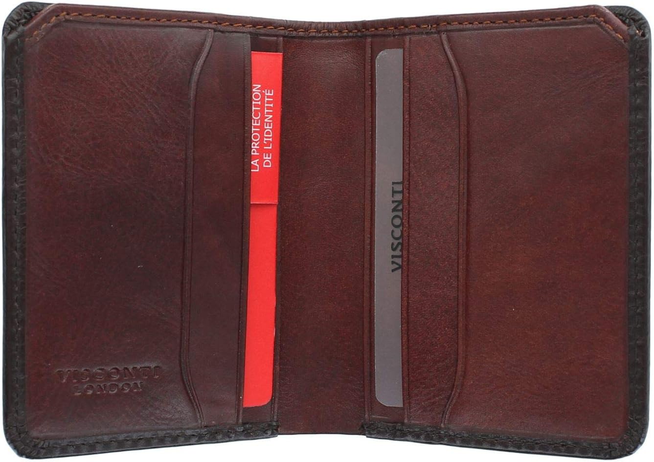 VISCONTI Atelier Collection David Leather Wallet RFID AT56 Burnish Tan - Image 3
