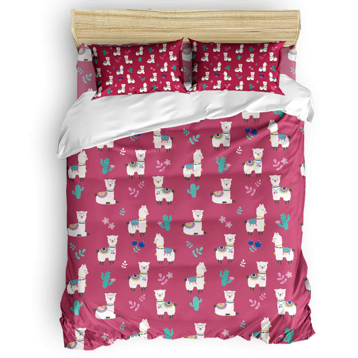 豪華で新しい ツイン 枕カバー2枚 掛け布団カバー1枚 フラットシーツ1枚 4点 ベッドシーツセット 子供用 大人 ピンク ラブハッピーバレンタインデー シンプルなハート型 男の子用 女の子用 かわいい寝具セット 布団カバーセット whlhlyagsjtslxmsjtayag