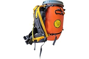 Recreational Barrel Works 60L Orange Barrel and Expedition Harness Package