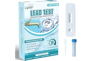 Lead Water Test Kit – Fast 5-Minute Results, Detects Lead to 10 PPB (EPA Standard) | DIY Home Drinking Water Screening for Tap, Well & Filtered Water | Leaping Lynx