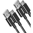 Anker Cable [2 Pack, 3FT], USB A to USB C Cable for Samsung Galaxy S10 S10+, LG V30, Beats Fit Pro and More (Black)