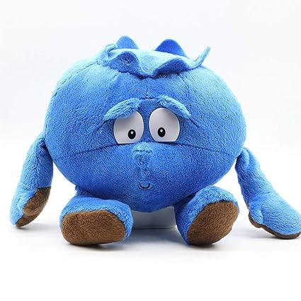 Comfort Soft Plush Toy Adorable Vegetable Fruit Plush Bauble Stuffed Doll Gift (Blueberry)