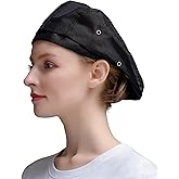 Chef Hat Breathable Cooking Waiters Catering Cap Cotton Unisex Working Hat for Restaurant Family Bakery BBQ