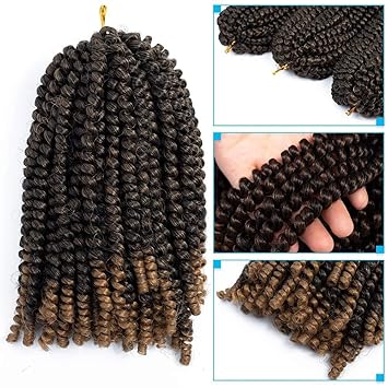 Amazon Com 3 Pack Spring Twist Ombre Colors Crochet Braids
