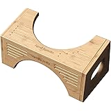 Squatty Potty The Original Toilet Stool - Bamboo FLIP, 7" & 9" Height, Two Sizes-in-one