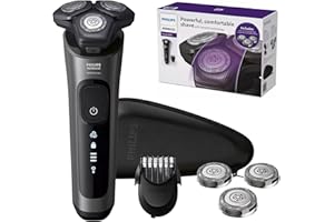 Philips Norelco Electric Shavers for Men, Rechargeable Wet/Dry Electric Shaver with SenseIQ Technology, Cordless Electric Razors for Men with Pop-up Trimmer, Travel Case