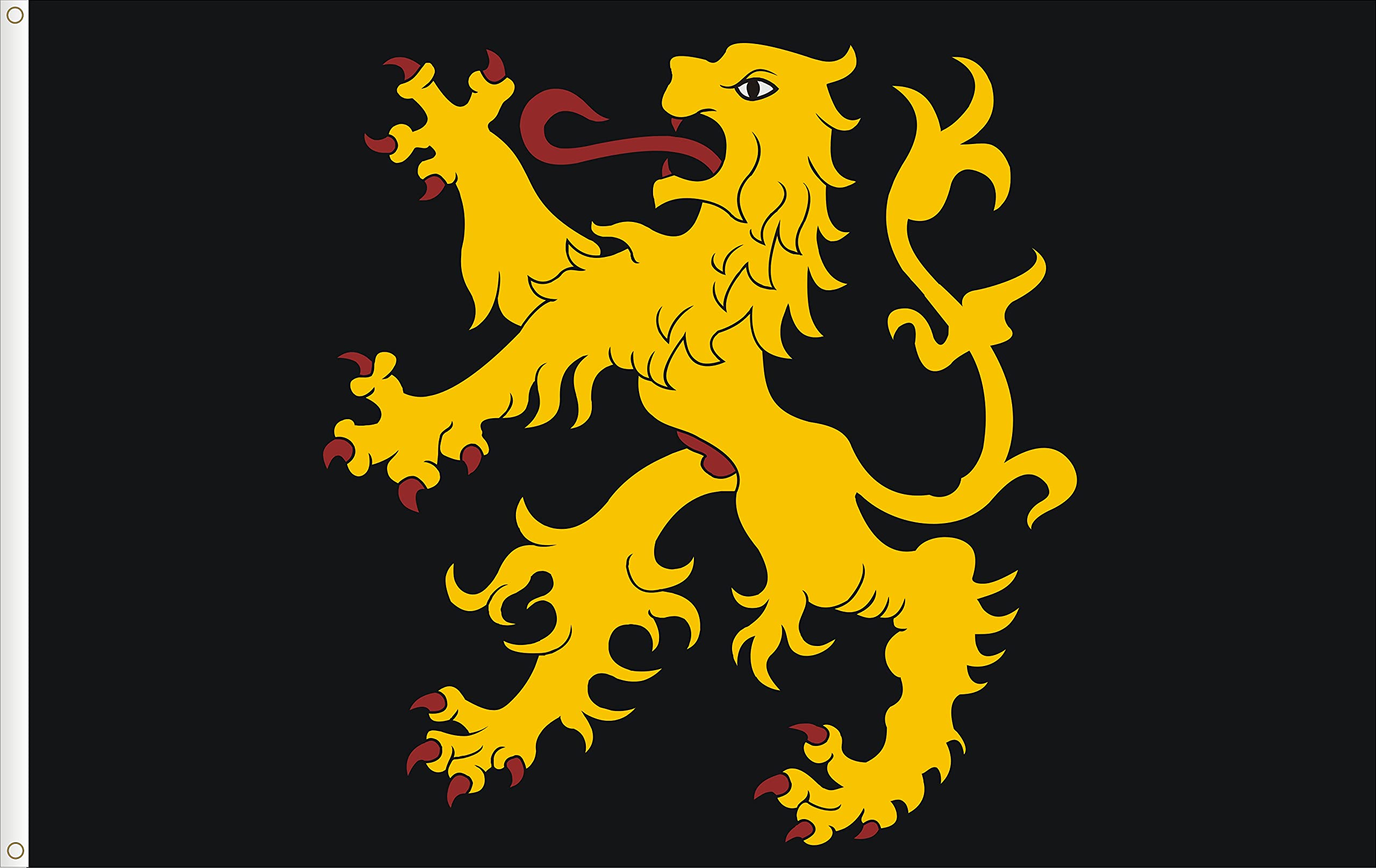 FLAG OF THE DUCHY OF BRABANT. PREMIUM SATIN QUALITY. BIG SIZE 150X90