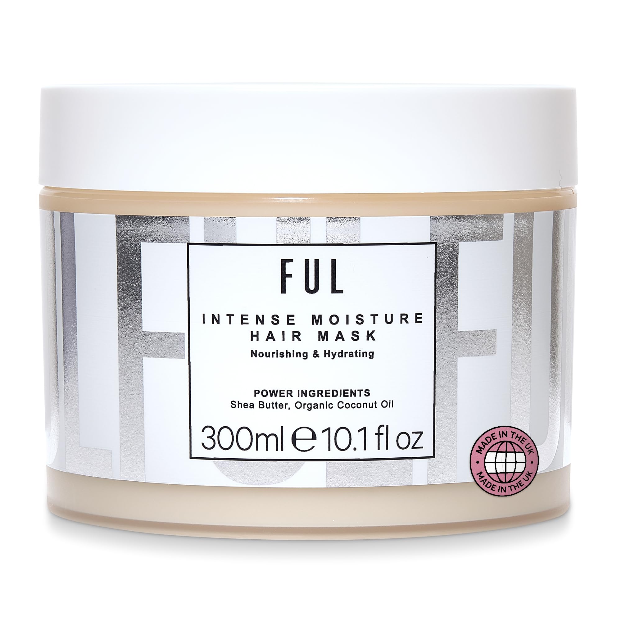 FUL Moisturising Hair Mask – Deep Conditioning hair Treatment for Dry, Frizzy, Damaged Hair – Hair Repair for Curly, Bleached, or Low Porosity Hair–Vegan & Sulphate-Free Formula- Hydrating hair mask