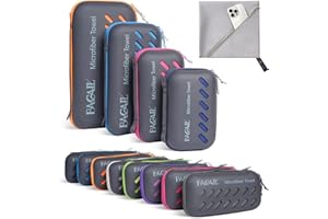 BAGAIL BASICS BAGAIL Camping Towel with EVA Case, Compact & Ultra Soft Microfiber Travel Towel - Super Absorbent & Lightweight Quick Dry Towels for Sports, Beach, Gym, Backpacking, Hiking and Yoga
