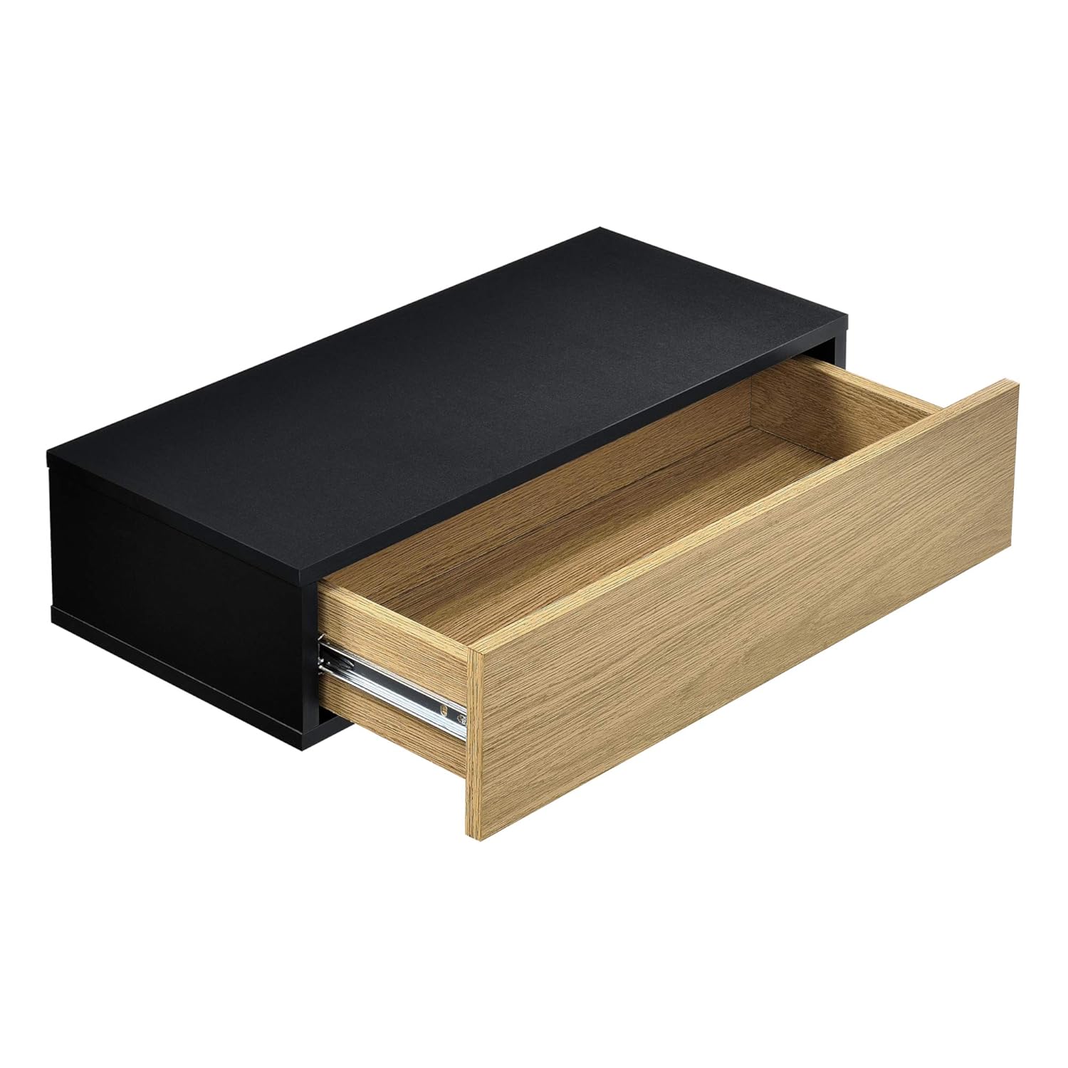 en.casa ® Estante de Pared con Compartimento 50 x 24 x 12 cm Mesita de