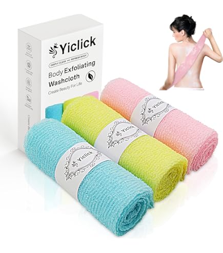 Salux Nylon Japanese Beauty Skin Bath Wash Cloth/Towel - Blue
