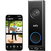 eufy Security Video Doorbell E340, Dual Cameras, 2K FHD | No Subscription, Head-to-Toe view, Wireless or Wired, Color night vision, Two-way talk, AI motion/package detection, 8GB