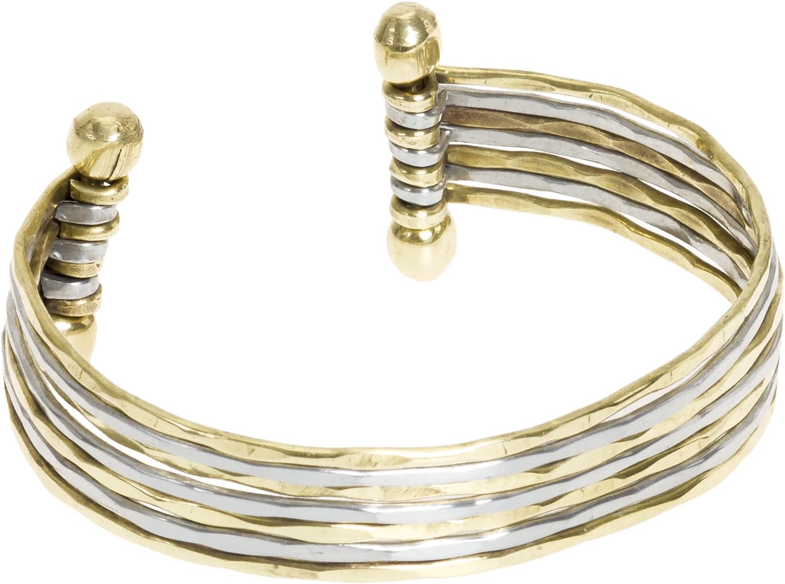 African Elephants Hair Bracelets Style Hammered Metal Bangle By Dexterity