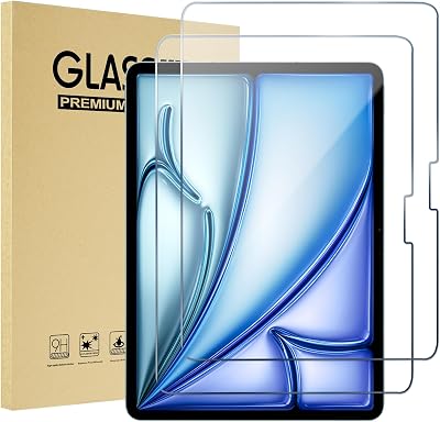 ProCase 2-Pack Screen Protector iPad Air 11" M4 M3 M2 Tempered Glass 9H
