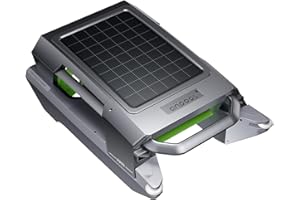 Anpool P1 Solar & Electric Robotic Pool Skimmer Cleaner - Dual Charging, Automatic Recovery Technology, 3 Motors, S Modes/Random Modes for Chlorine/Saltwater Pools (48H Runtime)