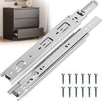 LONTAN 10 Inch Full Extension Ball Bearing Drawer Slides - 5 Pairs Heavy Duty Side Mount Rails 100 LB Capacity - View #8