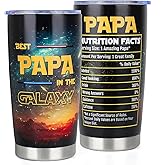 DECZHIYU Gifts for Papa from Grandkids - Papa Gifts for Birthday Fathers Day Valentines Day Christmas - Romantic Anniversary Wedding Gift for Him Men - Best Dad Gift from Daughter Son -20oz Tumbler
