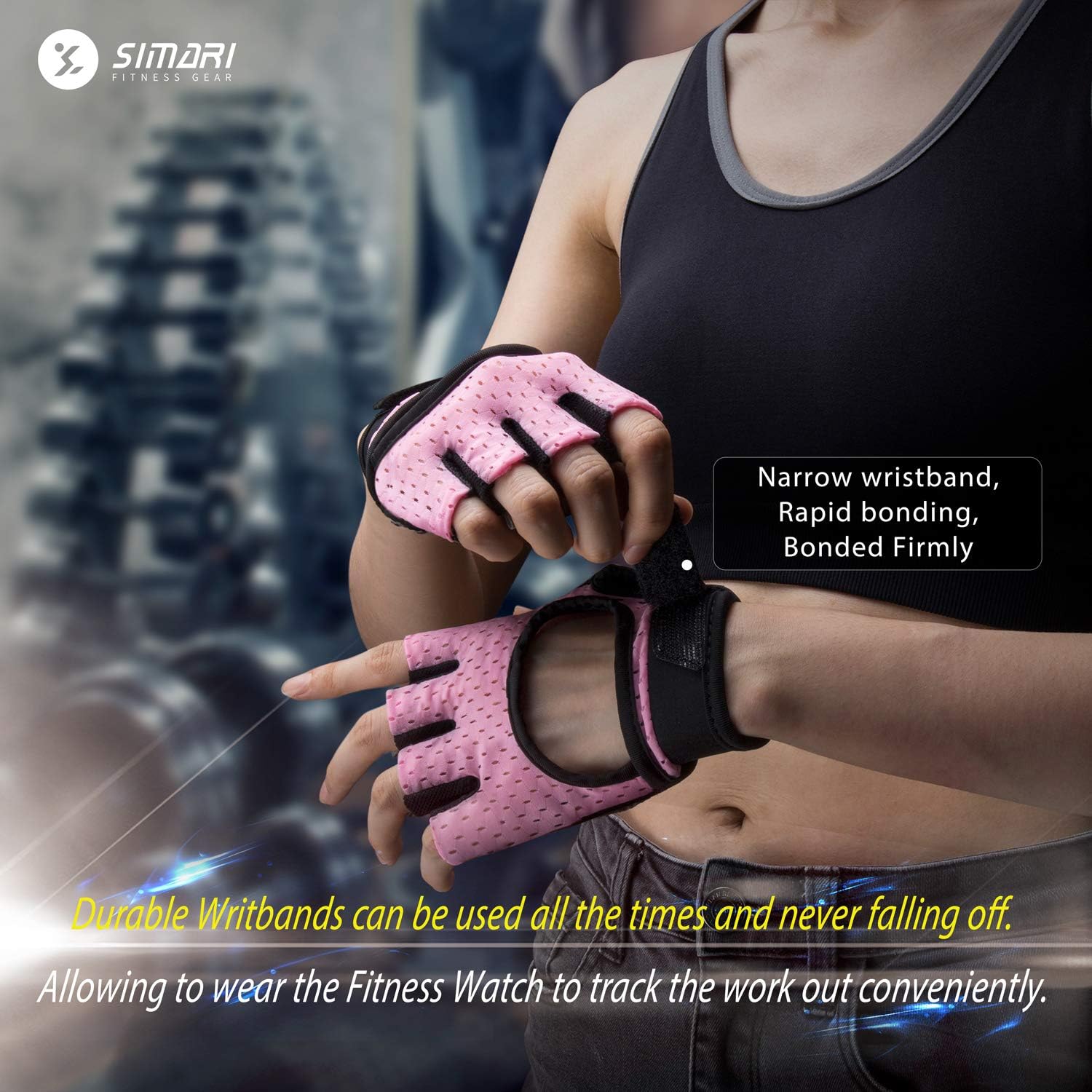 SIMARI Workout Gloves Weight Lifting Gym Gloves with Wrist Wrap Support for Men Women, Full Palm Protection, for Weightlifting, Training, Fitness, Exercise Hanging, Pull ups, Updated 2021 SG907 : Sports & Outdoors