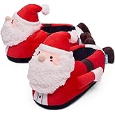 Coddies Santa Slippers - Ultimate for Him & Her - Memory Foam Sole & Anti-Slip Grip - Christmas Stocking Stuffers - Funny Slippers for Men, Women & Teens