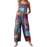 Wide Jumpsuit Hippies Baggy Romper 