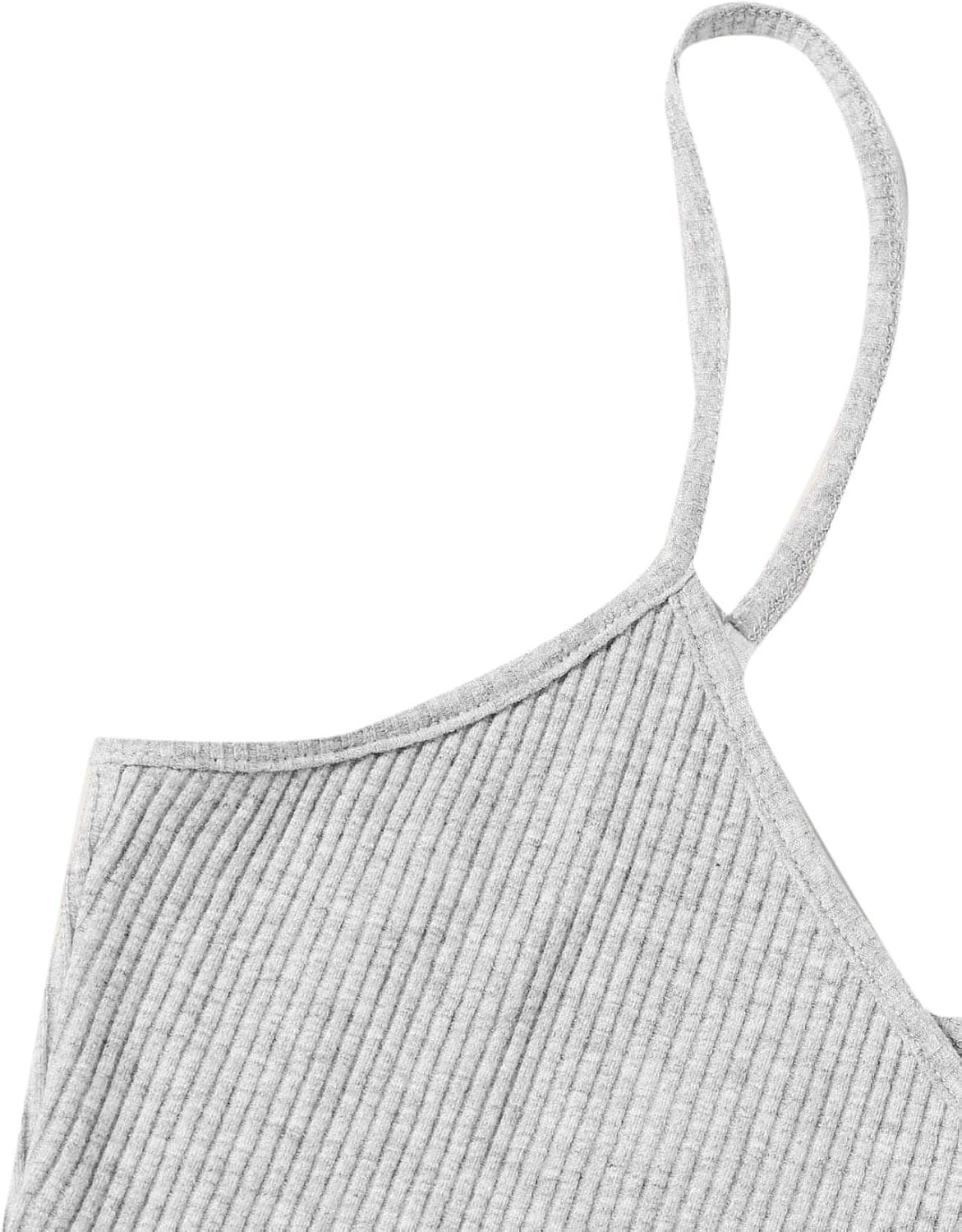 SweatyRocks Women's Suit Two Piece Outfits Sleeveless Crop Cami Top and Shorts Set at  Women’s Clothing store
