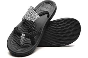 MEGNYA Women's flip Flops Sandals Arch Support, Comfortable Walking Sandals, Water Sandals Perfect for The Beach/Long Walks/Poolside