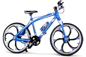 BERRY PRESIDENT 1:10 Scale Die-Cast Alloy Mini Mountain Bike Bicycle Model Toy Desktop Decoration Crafts for Cycling Lovers Bike Racers Athletes Children Boys and Girls