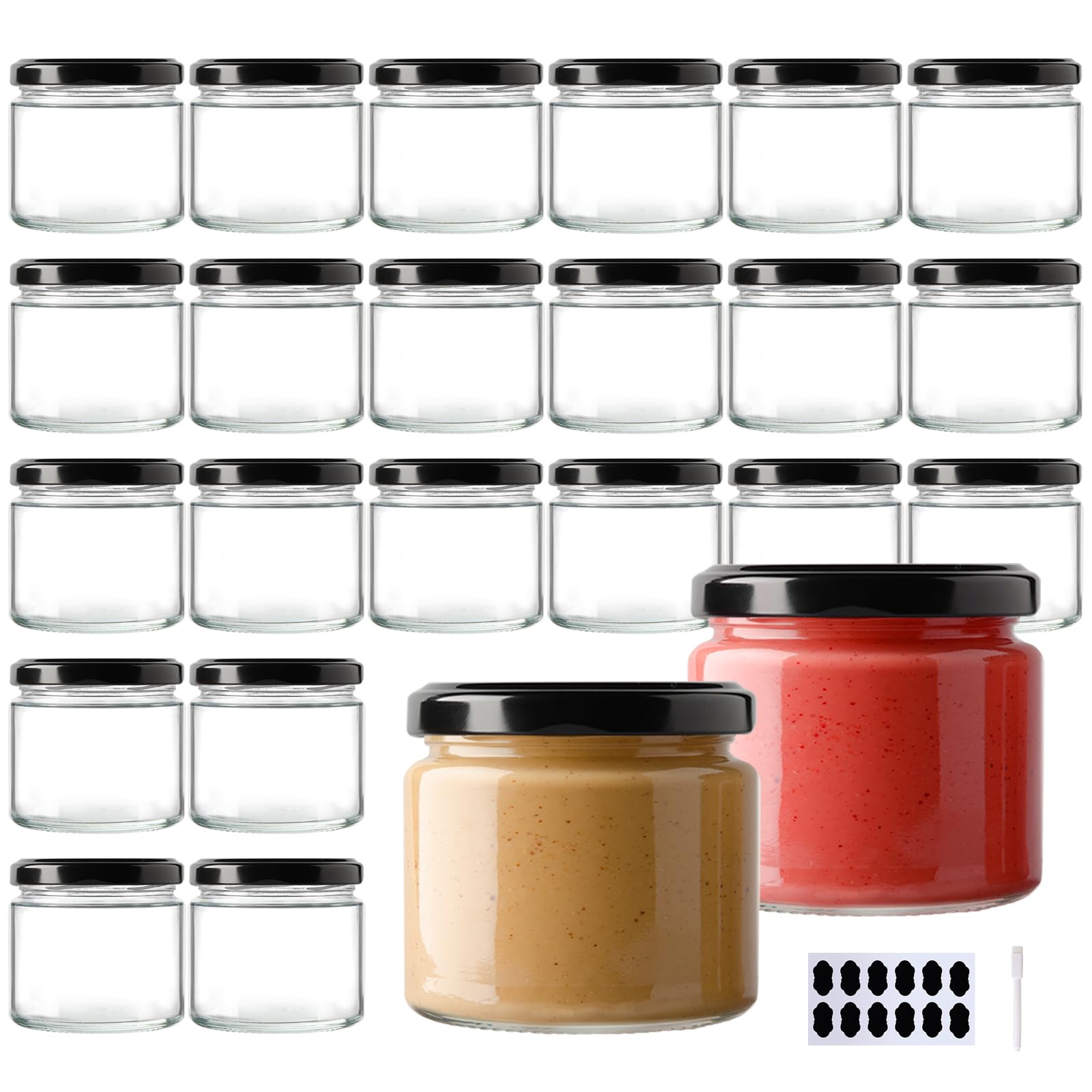 Mua YBCPACK 24 Stück Marmeladengläser Klein mit Deckel 150ml, Einmachgläser trên Amazon Đức chính hãng 2026