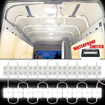 Amazon Com Gampro 12v 12w 80 Led Van Interior Light Kits White