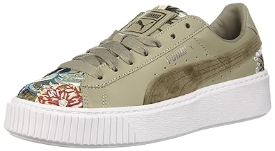 platform hyper embroidered women's sneakers