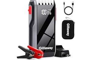 GILLAWAY Jump Starter Battery Pack, 4500A Peak Car Battery Charger Jump Starter for Up to 10.0L Gas or 8.0L Diesel Engine,12V Car Jumper Starter Portable with Full LCD Screen (4500A)