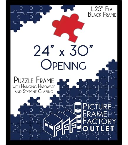 Amazon.com - PFFO 19.25x26.625 Puzzle Frame, Matte Black, Fits