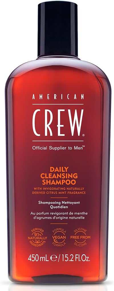 American Crew Daily Cleansing Shampoo 450ml - Vegan & Silicone Free