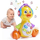 Wanonoo Dancing Duck Baby Toys 6-12 Months Developmental, Musical Crawling Infant Tummy Time 3 4 5 6 7 8 9 10 11 12 18 Month 