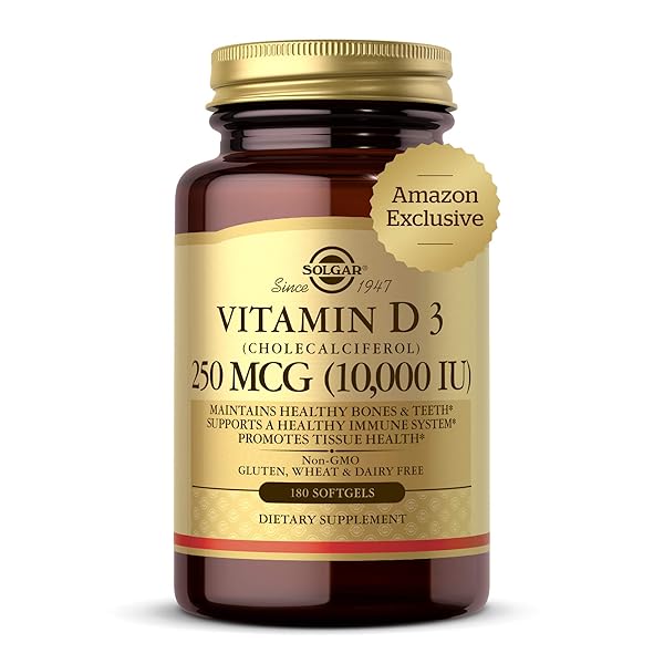 SOLGAR VITAMIN D3 CHOLECALCIFEROL 250 MCG 10000 IU...