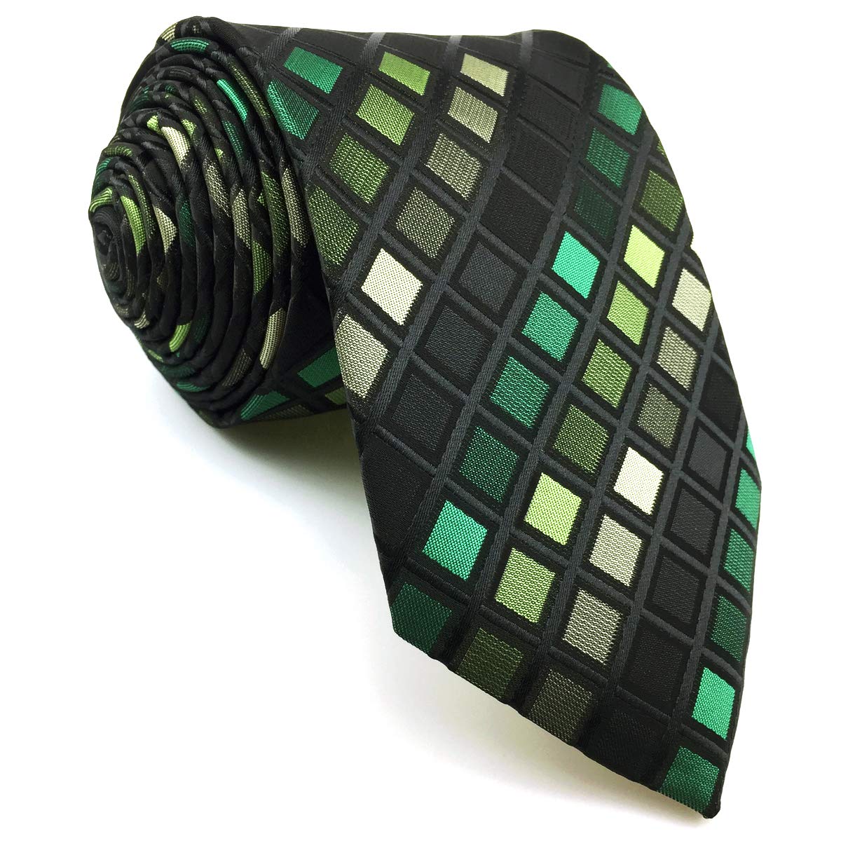 Buy Shlax&Wing Checkered Green Neckties Mens Ties Fashion Suit For Men