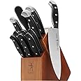 HENCKELS Premium Quality 12-Piece Knife Set with Block and Knife Sharpener, Razor-Sharp, German Engineered Knife Informed by 