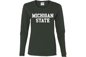 UGP CAMPUS APPAREL NCAA Basic Block, Team Color Womens Long Sleeve T Shirt, College, University