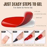 TOMICCA Gel Nail Polish Base Coat Top Coat Set 2x8ml No Wipe UV/LED view 8