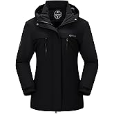BOWOXO Women's Waterproof Snow Ski Jacket Warm Winter Coat Insulated Snowboarding Jacket Softshell Hiking Jacket