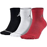Nike SX5544-011 : Mens 3-Pack Jordan Jumpman Quarter Socks (L)