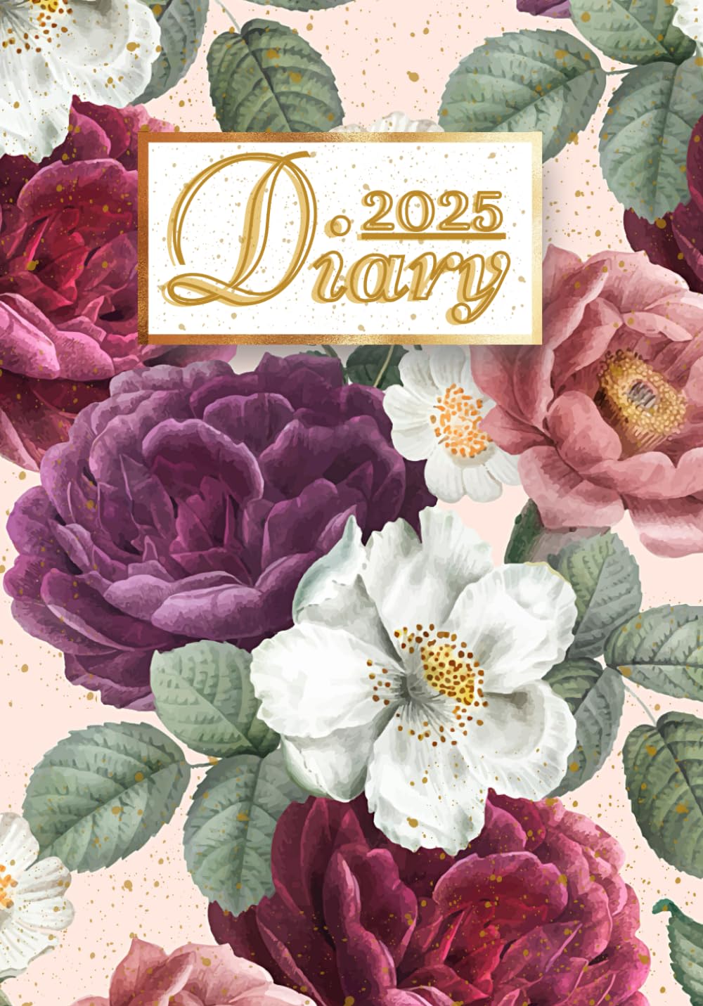 2025 Diary: A5 Week To View | Dated From January To December | Perfect For Appointments, Reminders, Scheduling ... Pretty Floral Cover