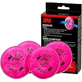 3M P100 Particulate Filters 2091, 2 Pairs