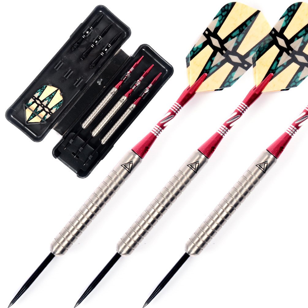 CUESOUL 22 Grams Tungsten Steel Tip Darts Set 90% Tungsten