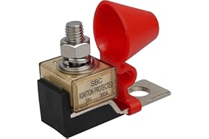 South Bend Components 60A Marine Rated Battery Fuse (MRBF) and Terminal Block Combo Pack, 58V DC Max, IP66, Ignition Protected (1-Pack)