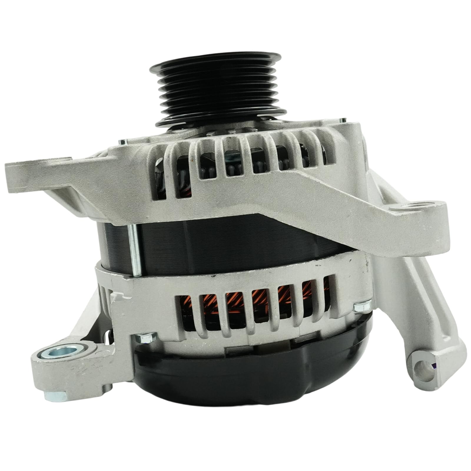 Photo 1 of 12V 160A Alternator with 6-Groove Pulley Compatible with Dodge Ram 1500 Durango Nitro Jeep Grand Cherokee Commander Liberty Chrysler Aspen OE 56029914A 56029914AD