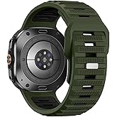 Adorve Band for Galaxy Watch Ultra Bands (2024/2025), Soft Comfortable Breathable Waterproof Sturdy Silicone Replacement Strap, Compatible with Samsung Watch Ultra Band 47mm for Men