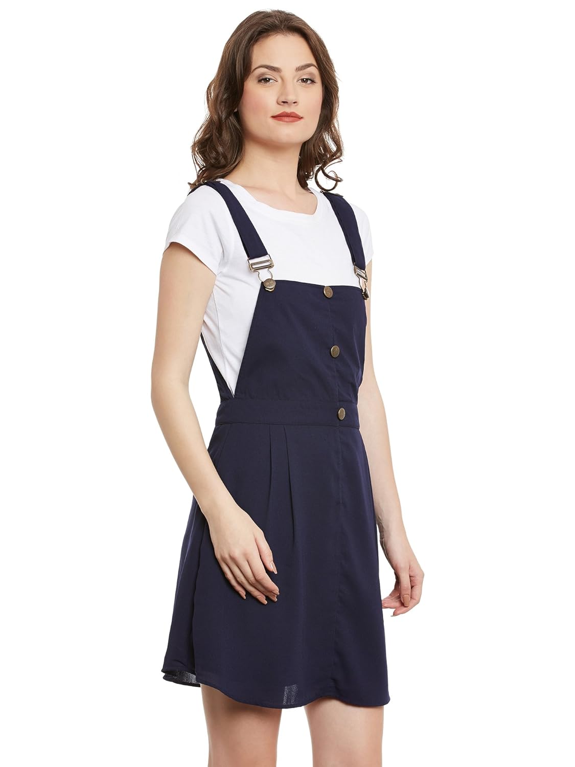 bohobi women's dark blue dungaree